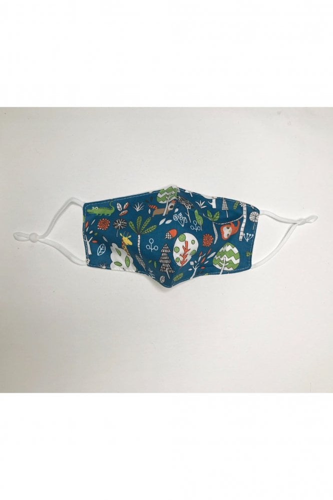 JAYLEY Green Reusable Cotton Fashion Face Mask with Filter Pocket