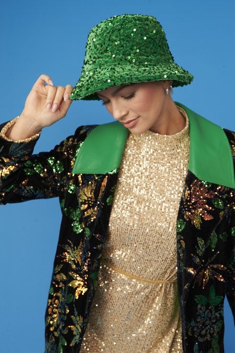 Green Sequin Bucket Hat