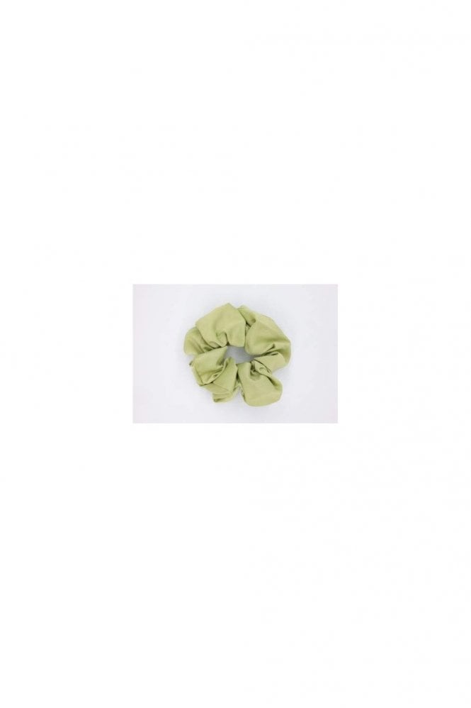 JAYLEY Green Silk Blend Scrunchie