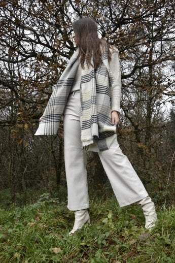 Grey Cashmere Blend Wrap
