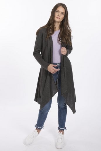 Grey Cashmere Cardigan