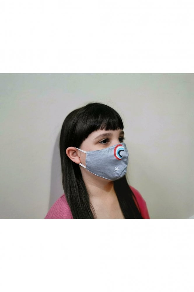 JAYLEY Grey Childrens Reusable Themed Cotton Face Masks