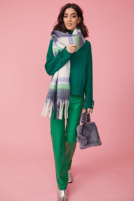 Grey Coney Fur Bucket Bag