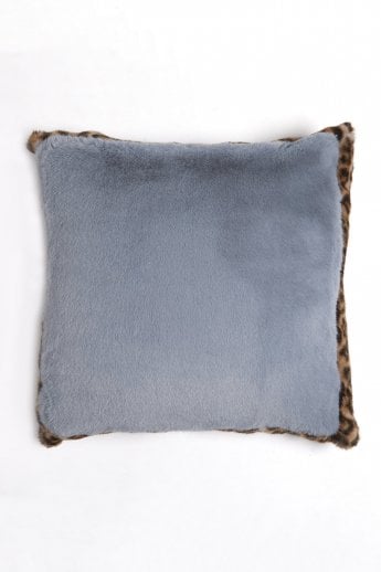 Grey Faux Fur Cushion Cover