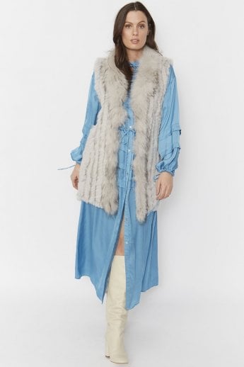 Grey Fox and Coney Fur Gilet