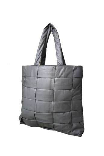 Grey Hand Knitted Isla Bag