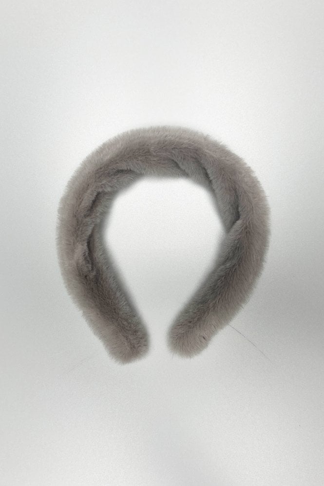 JAYLEY Yellow Queen Cashmere & Faux Fur Headband