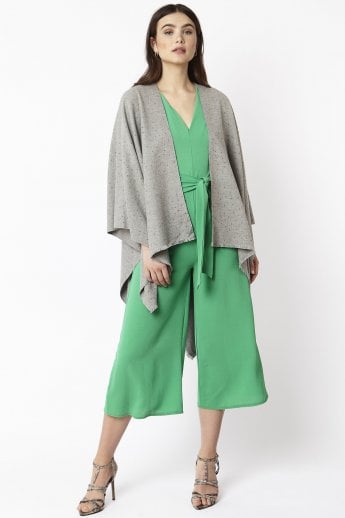 Grey Stardust Cashmere Silk Wrap