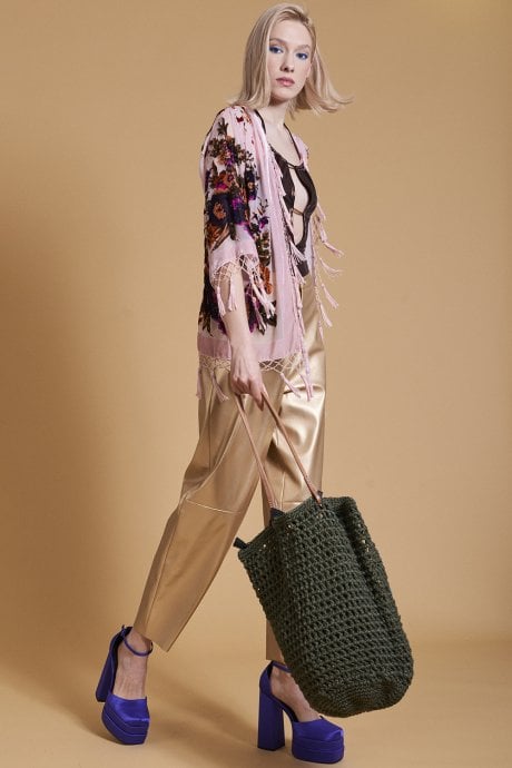 Hand Knitted Beach Bag