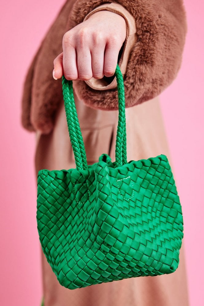 JAYLEY Hand Knitted Eco Leather Zoe Bag