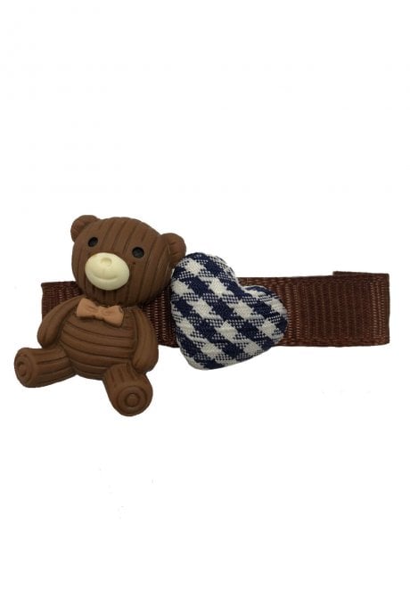 Hand Made Teddy Hair Clip