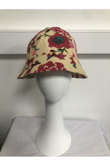 Hand Painted Silk Devore Hat