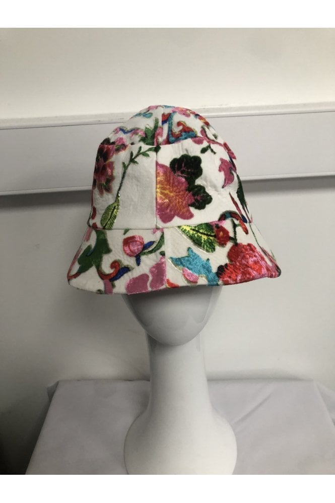JAYLEY Hand Painted Silk Devore Hat 