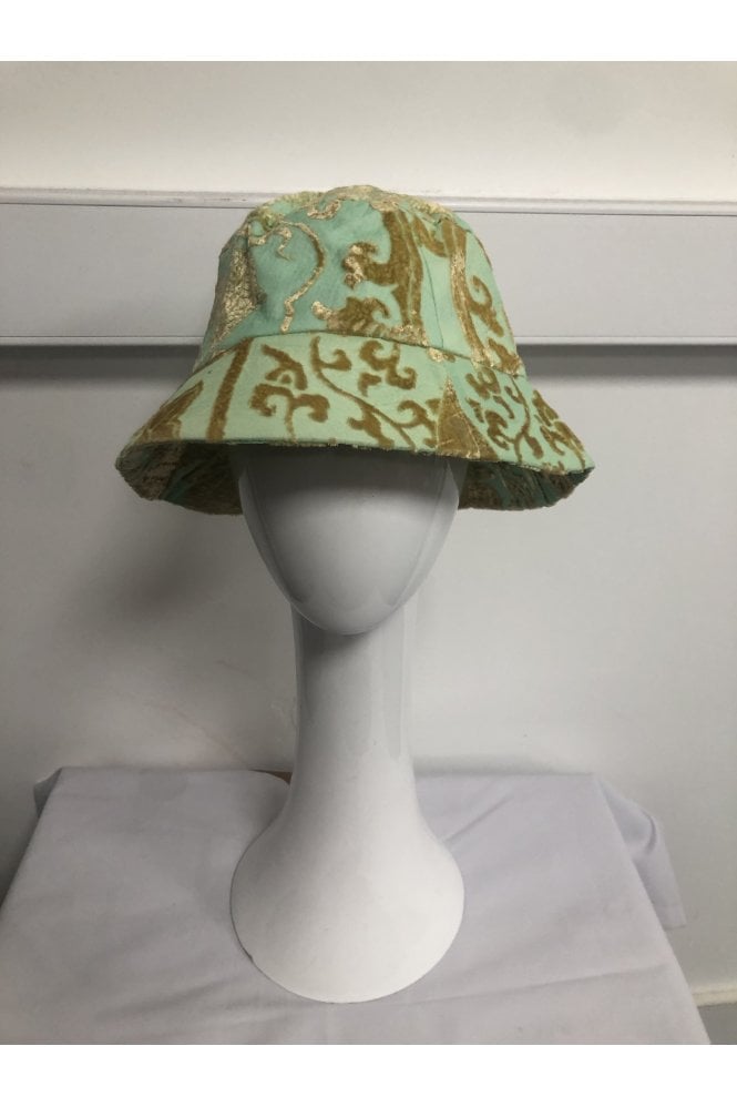JAYLEY Hand Painted Silk Devore Hat 