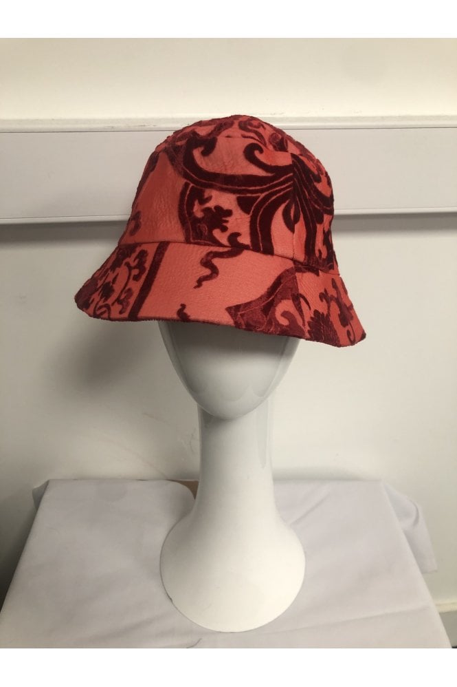 JAYLEY Hand Painted Silk Devore Hat 