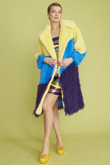 Handmade Bamboo Eco Faux Fur Coat