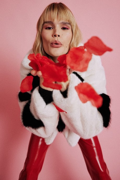 Handmade Love Heart Bamboo Fur Jacket