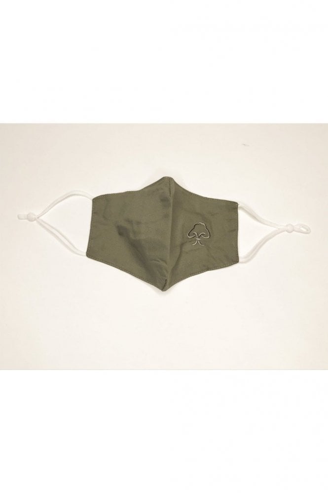 JAYLEY Khaki Reusable Cotton Fashion Face Mask with Filter Pocket