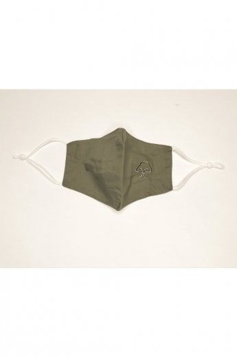 Khaki Reusable Cotton Fashion Face Mask with Filter Pocket