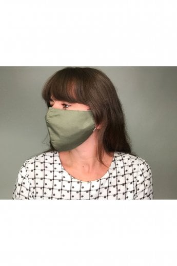 Khaki Unisex Fashion Face Mask with Filter Pocket