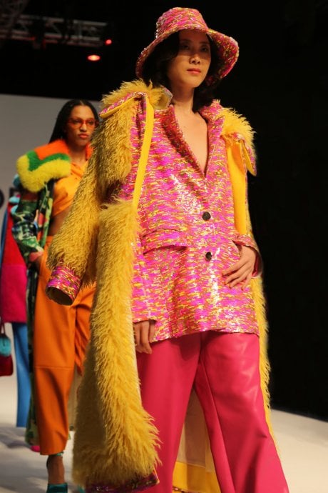 Knitted Sequin Bamboo Mongolian Coat