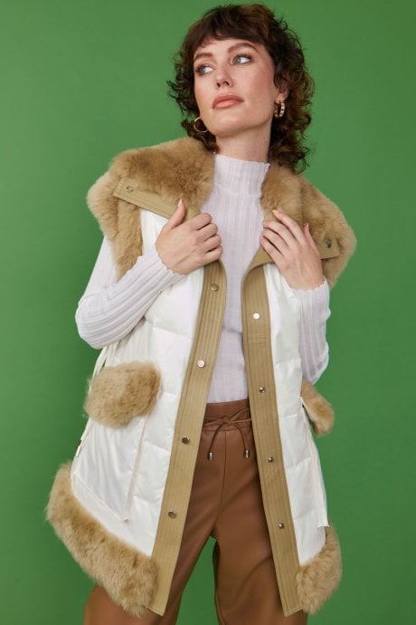 Limited Edition Oversized Shearling Gilet