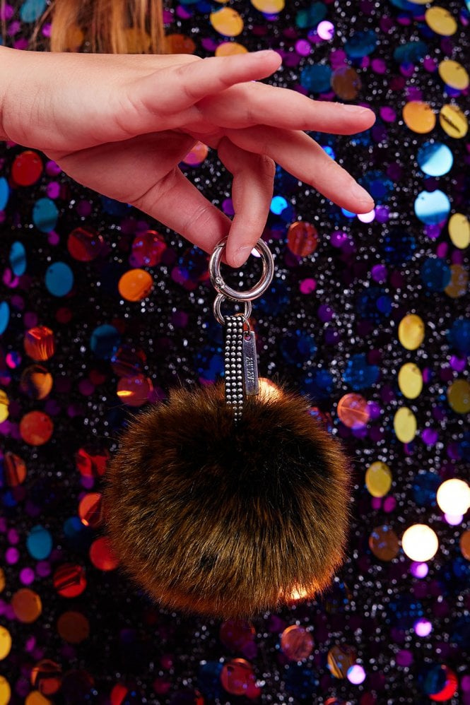 JAYLEY Luxury Faux Fur Pom Bag Charms