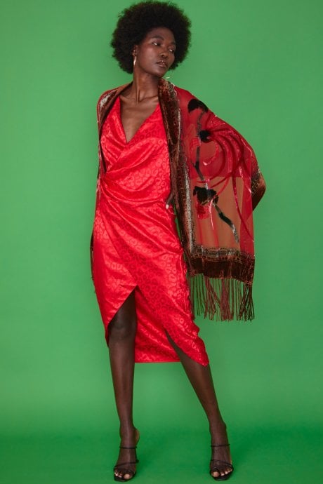 Luxury Silk Devore Shawl