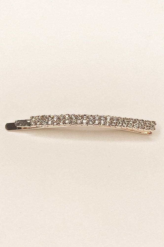 JAYLEY Mocha Diamante Hair Clip