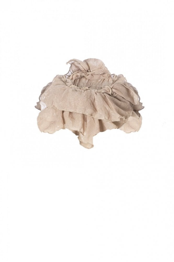 JAYLEY Mocha Silk Chiffon Neck Scarf