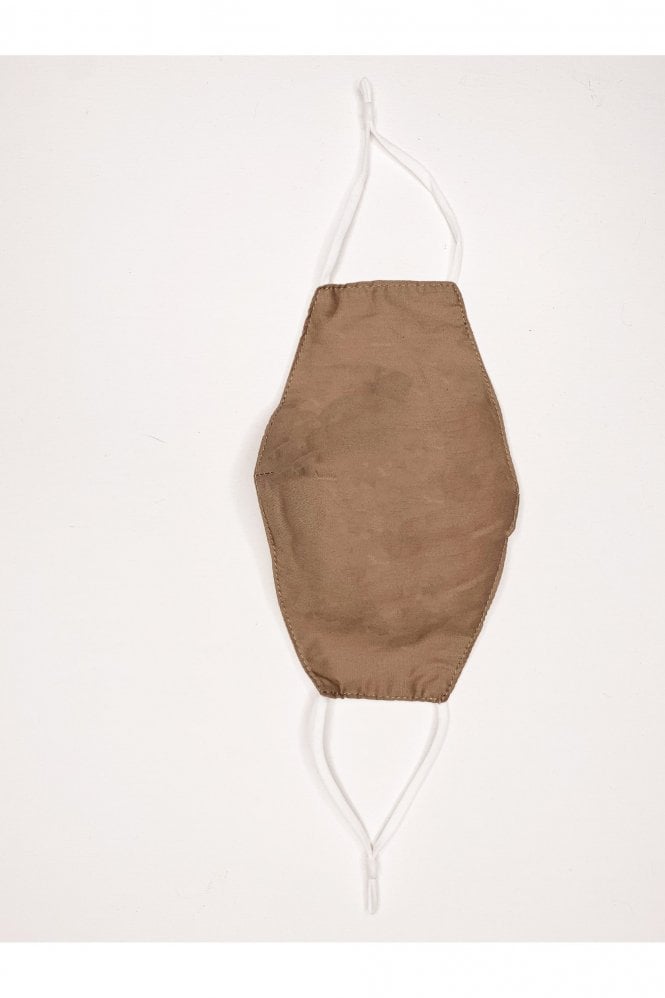 JAYLEY Mocha Unisex Block Colour Fashion Cotton Face Mask