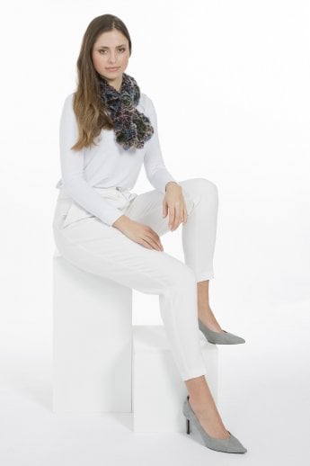 Multi Coney Fur Loop Scarf
