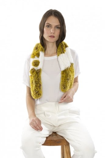 Multi Coney Fur Scarf