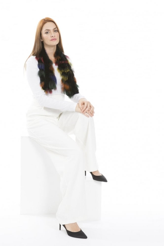 JAYLEY Multi Coney Fur Scarf
