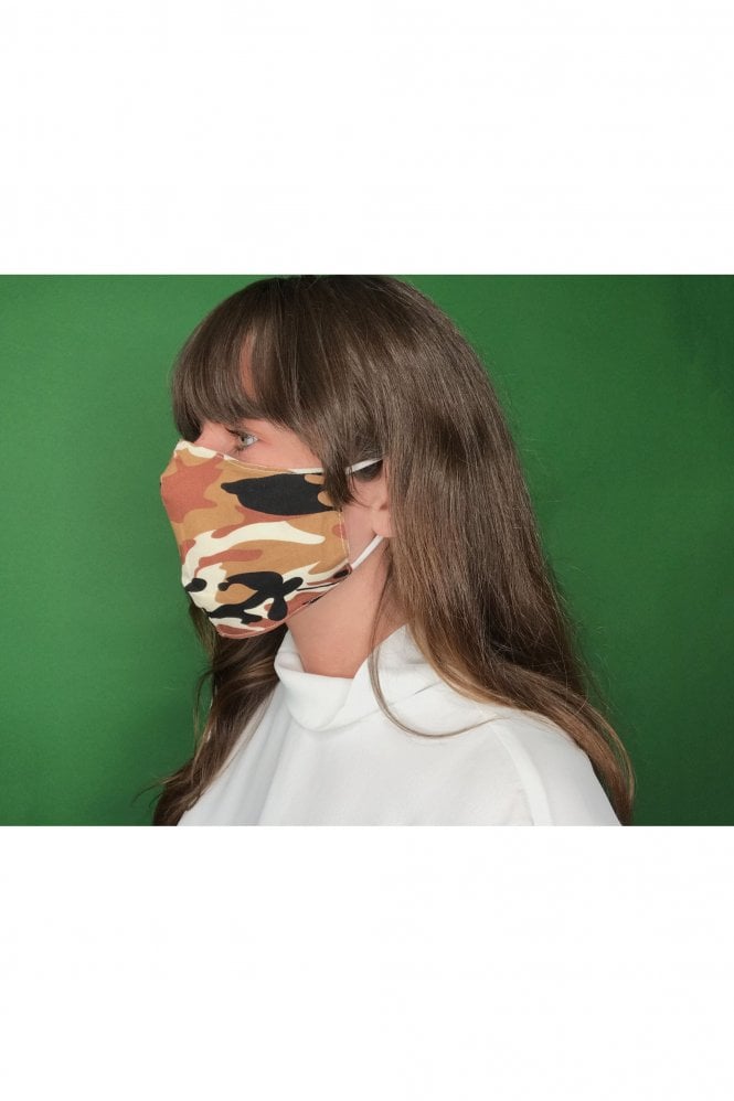 JAYLEY Multi Unisex Reusable Fashion Face Masks in Camouflage