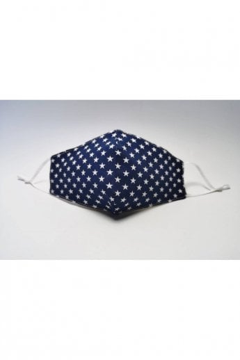 Navy Cotton Fashion Face Mask