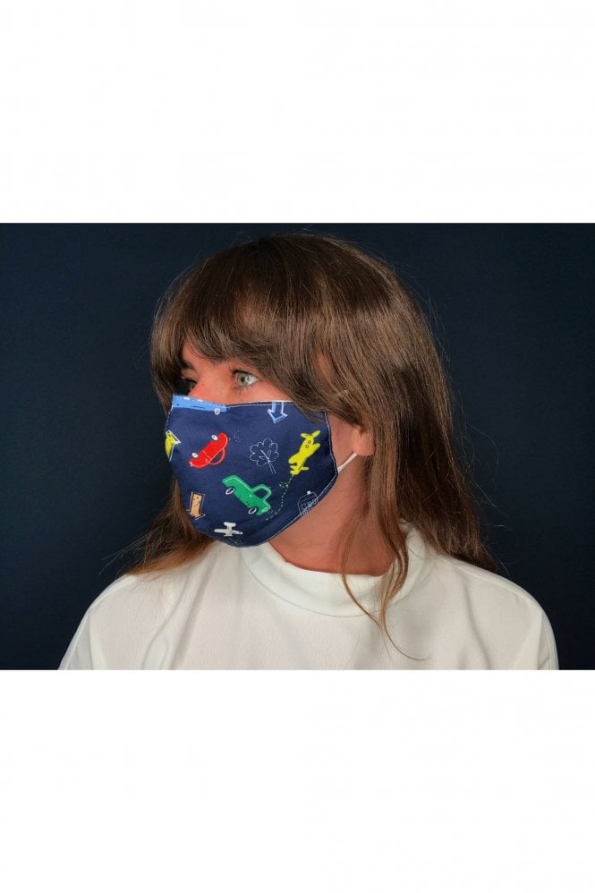 JAYLEY Navy Cotton Fashion Face Mask