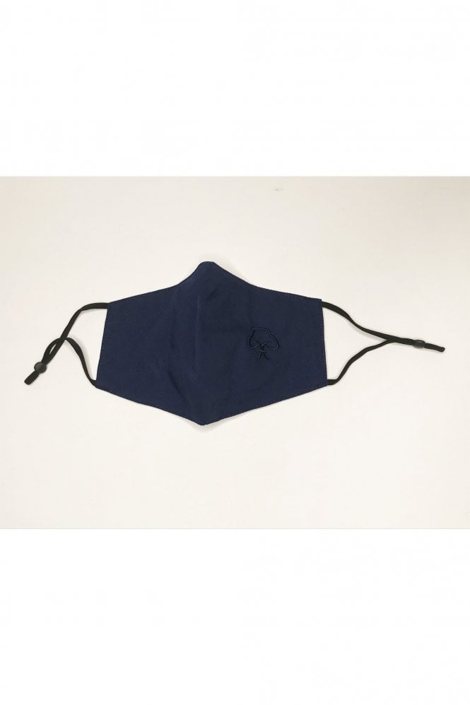 JAYLEY Navy Reusable Cotton Fashion Face Mask with Filter Pocket