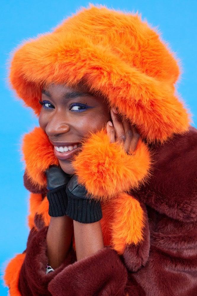 JAYLEY Orange Eco Bamboo Bucket Hat