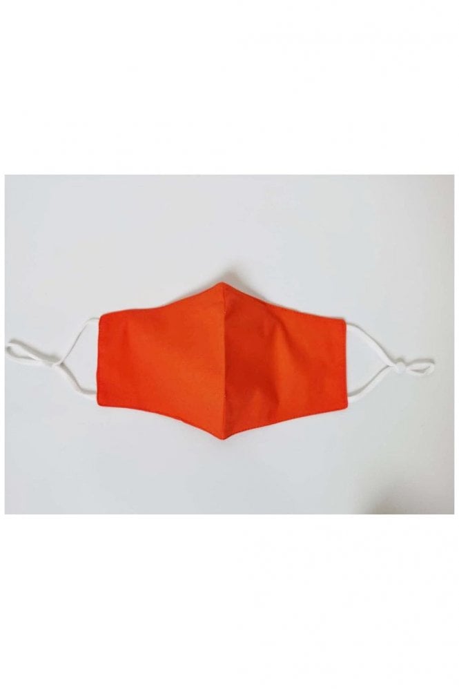 JAYLEY Orange Unisex Block Colour Fashion Cotton Face Mask