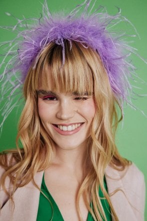 Ostrich Feather Headband