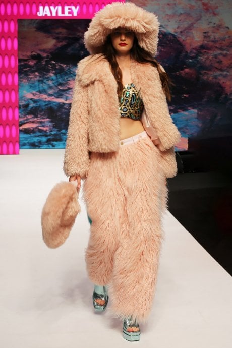 Oversized Bamboo Fur Hat