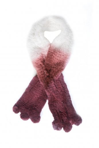 Pink Coney Fur Scarf