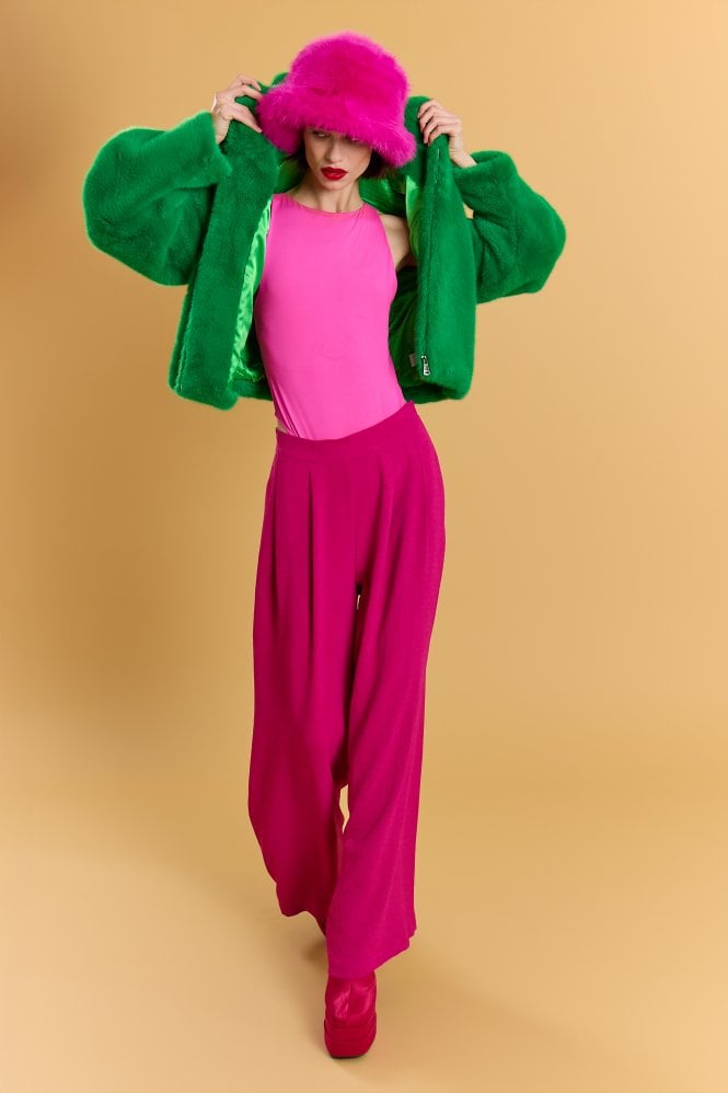 JAYLEY Pink Eco Bamboo Bucket Hat
