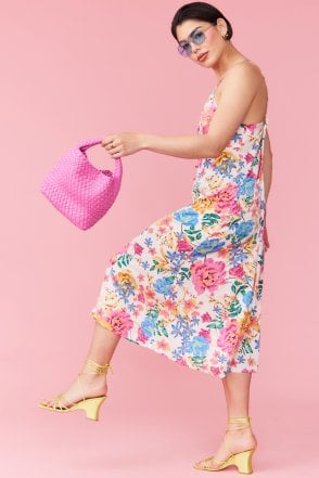 Pink Eco Leather Hand Woven Mini Tote Shopper