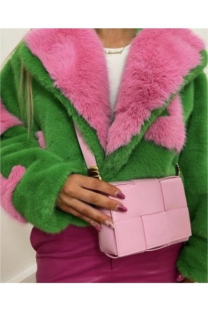 Pink Grape Skin Vegan Leather Bag