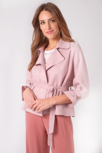 Pink Luxury Faux Suede Jacket