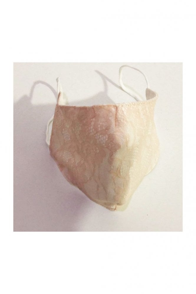 JAYLEY Pink Reusable Lace and Cotton Fashion Face Masks
