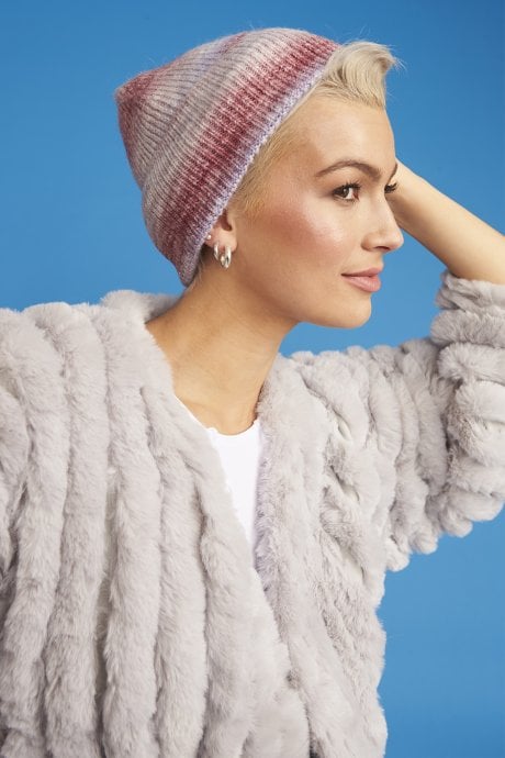 Pink Tie Dye Beanie Hat