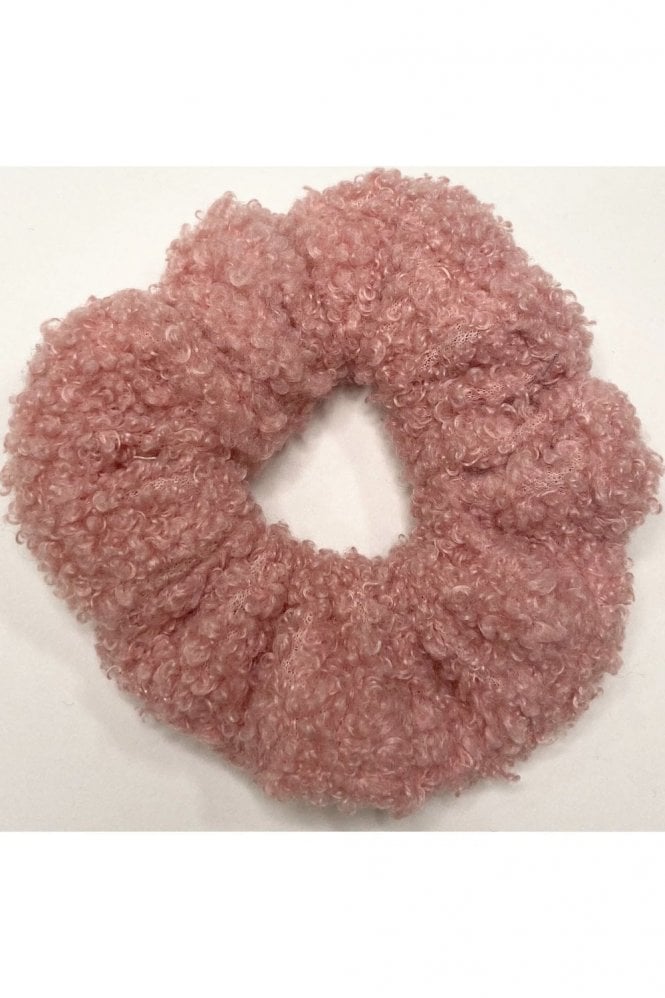 JAYLEY Pink Tina Shearling Scrunchie